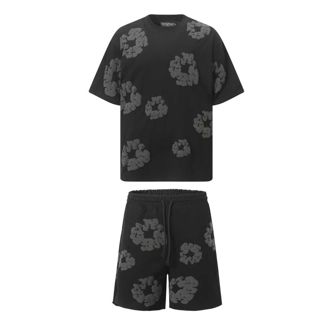 Denim Tears Short Set Black
