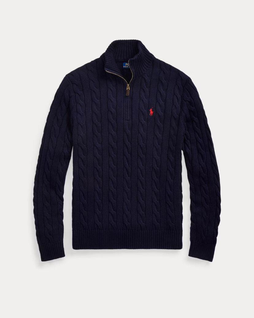 Ralph Lauren Cable Knit Quarter-Zip
